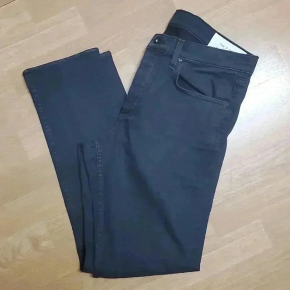 Rag & Bone Men's Standard Issue Fit 1 Slim-Skinny Knee-Rip Jeans Size 34 - Picture 3 of 12
